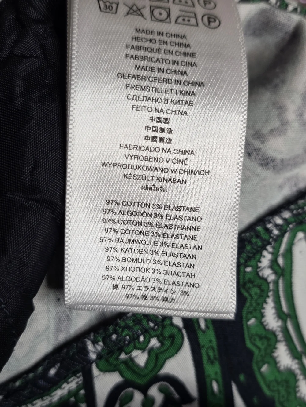 Michael Kors Green Paisley Skinny Trousers